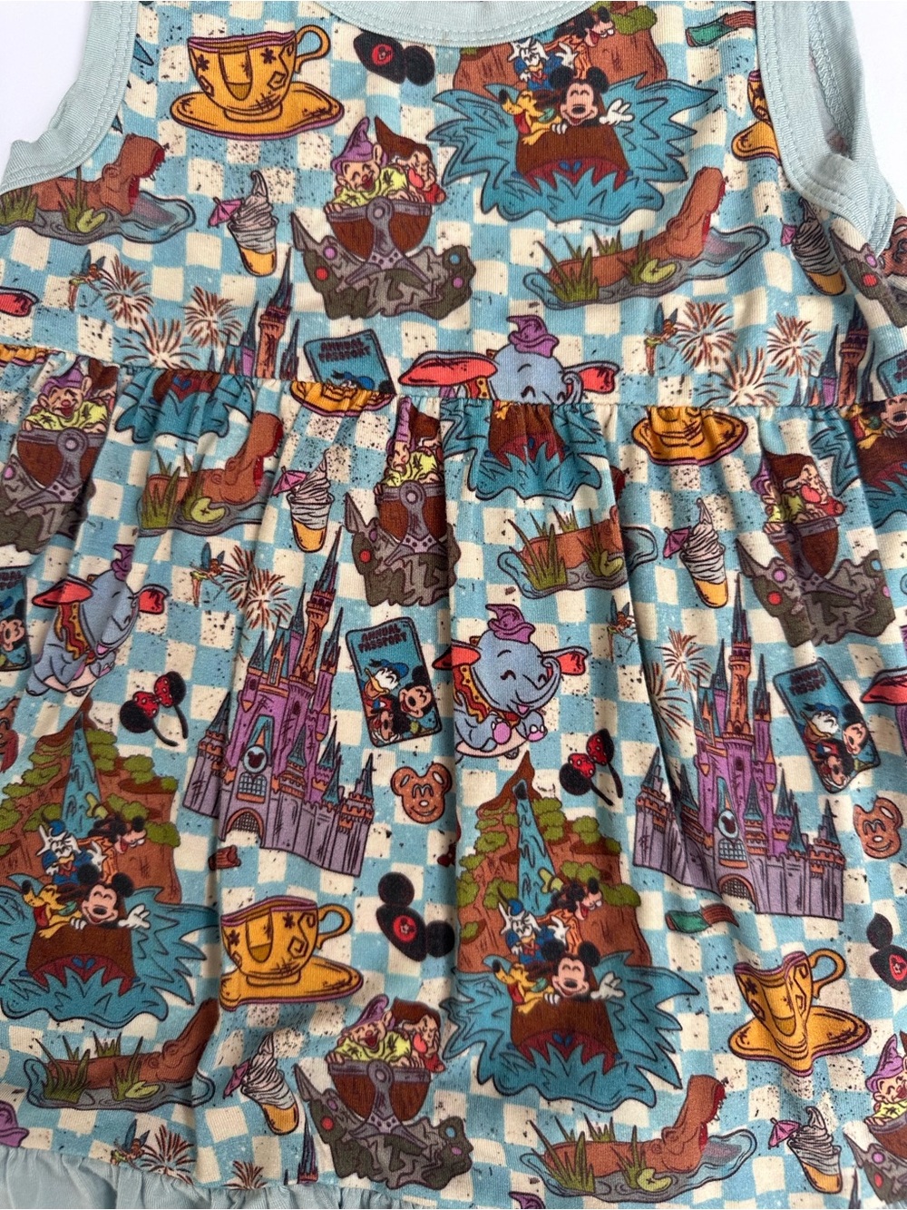 Bamboo Bliss | Disney Rides Onesie Dress | 12-18 month - Picture 2 of 4